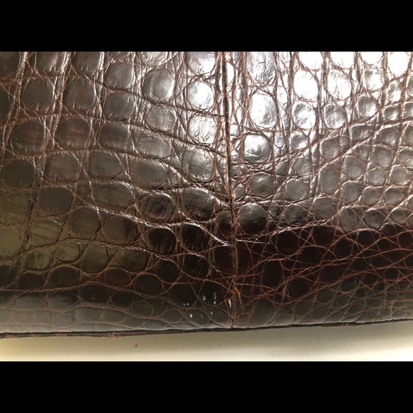 ESCORT CLASSIC ALLIGATOR KELLY HANDBAG - Picture 5 of 8